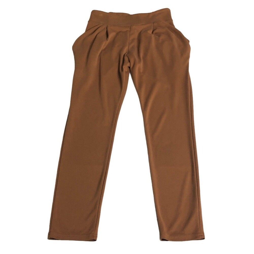 Free People Pants Womens XS Orange Gold‎ Draped Pocket Harem Leisure Casual